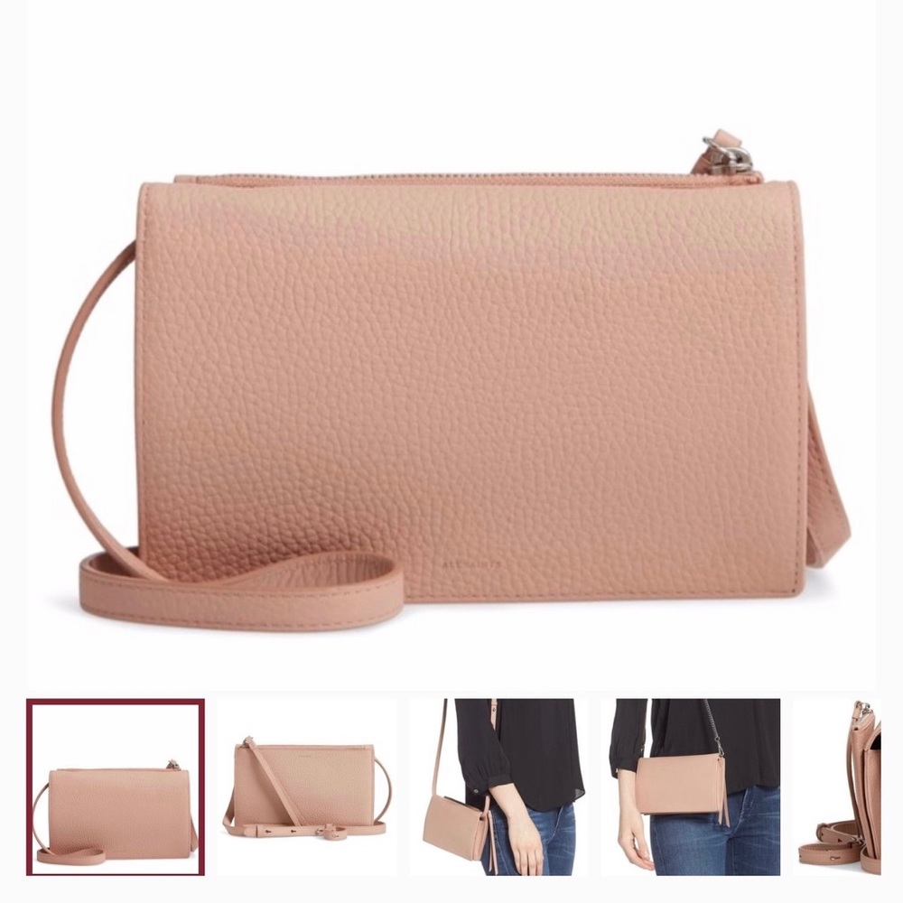 ALLSAINTS Fetch Crossbody Bag Nude Pink
